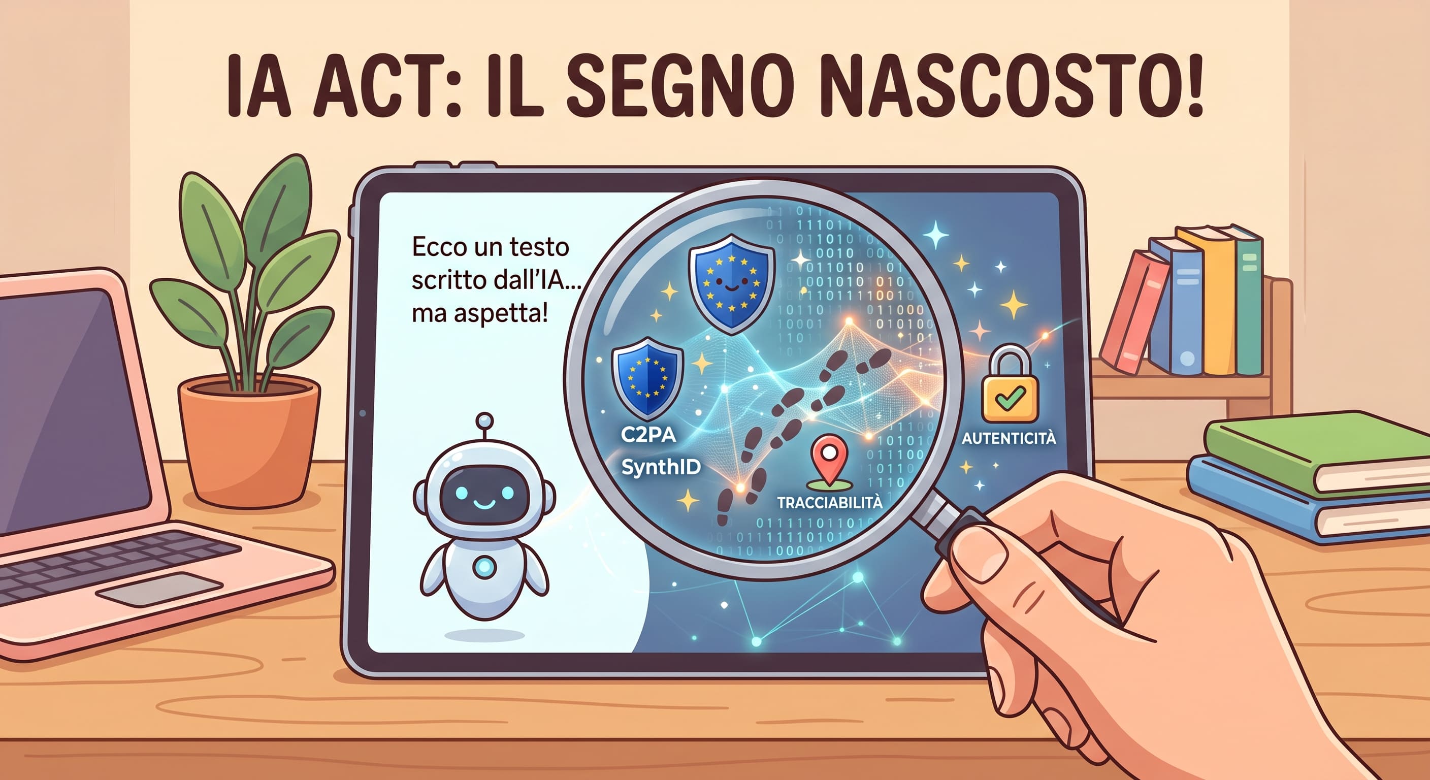 C'è un marchio nascosto nel testo che pubblichi (e non lo vedi)